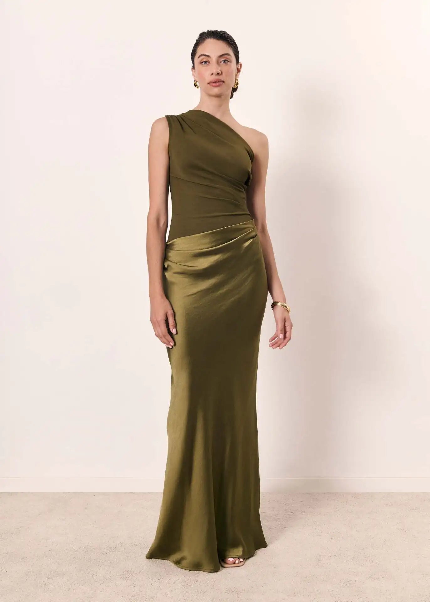 Robe Maxi avec Culpabilité en Satin
