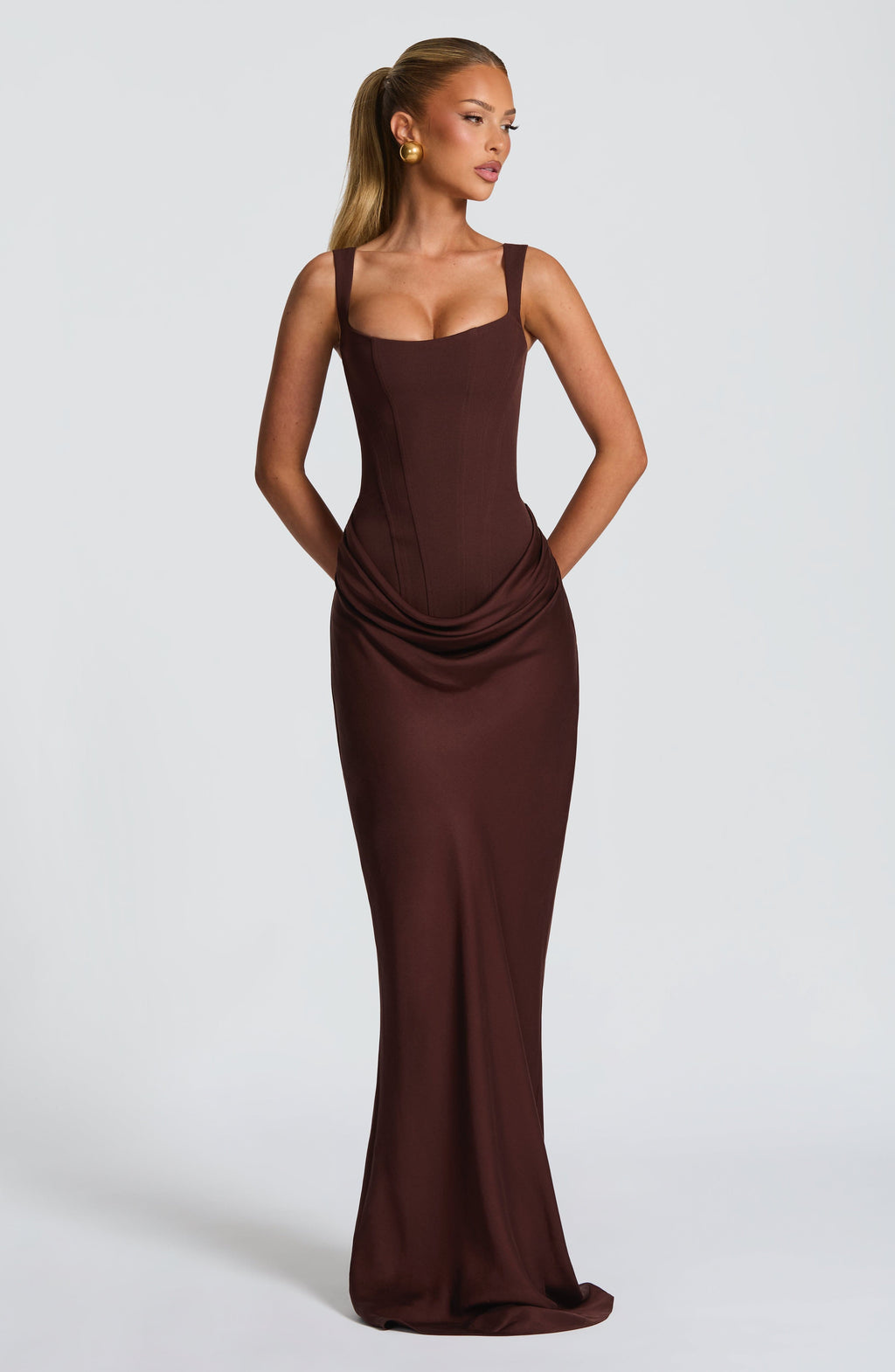 ELENA™ | ROBE MAXI EN FORME DE SABLE