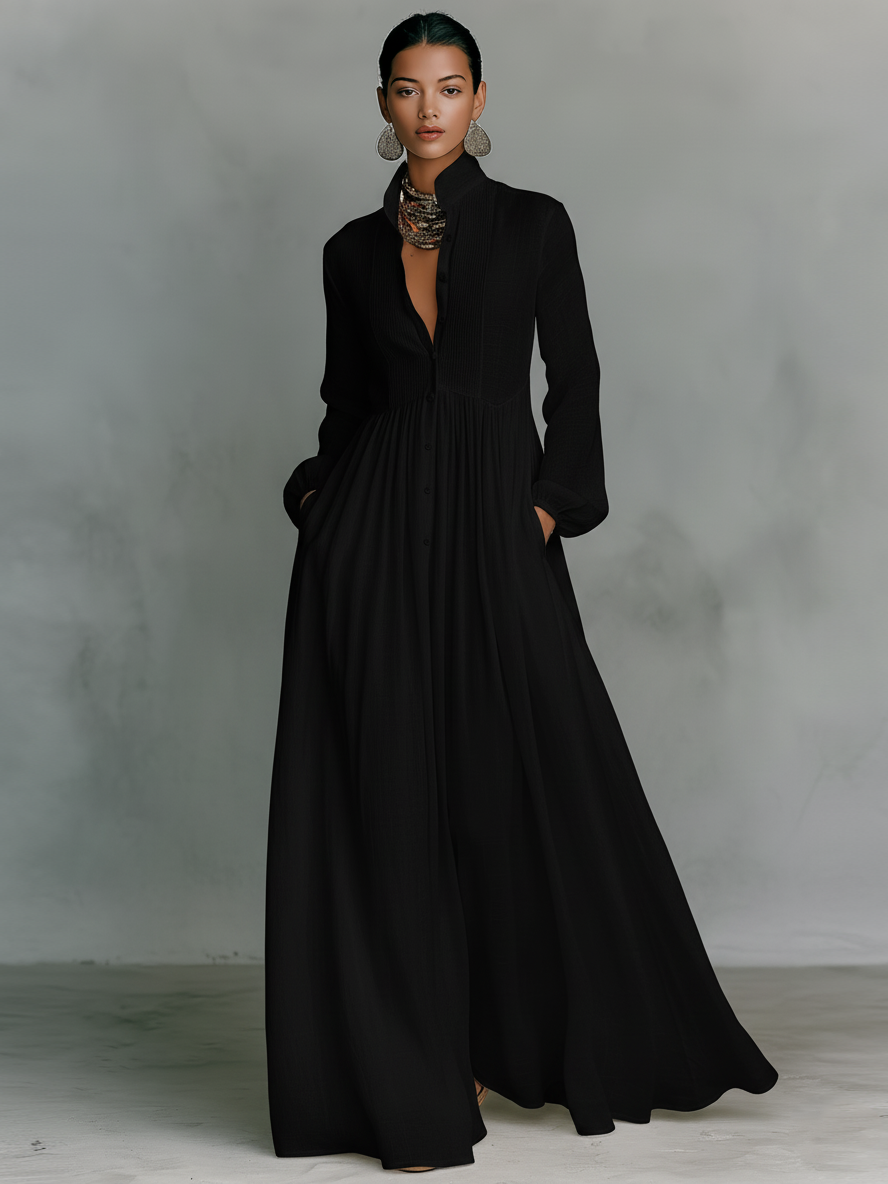 FONTANA | Maxi Minimaliste en Coton et Lin