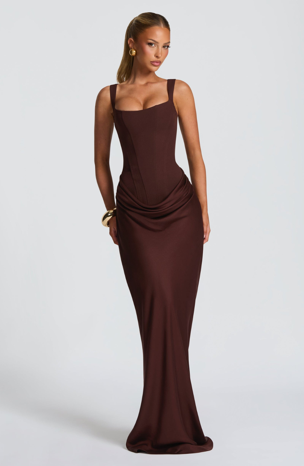 ELENA™ | ROBE MAXI EN FORME DE SABLE