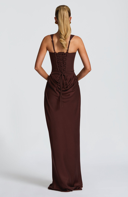 ELENA™ | ROBE MAXI EN FORME DE SABLE