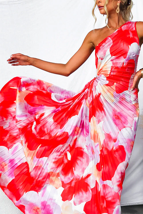 Yanira™ | Robe Plissée à Une Épaule
