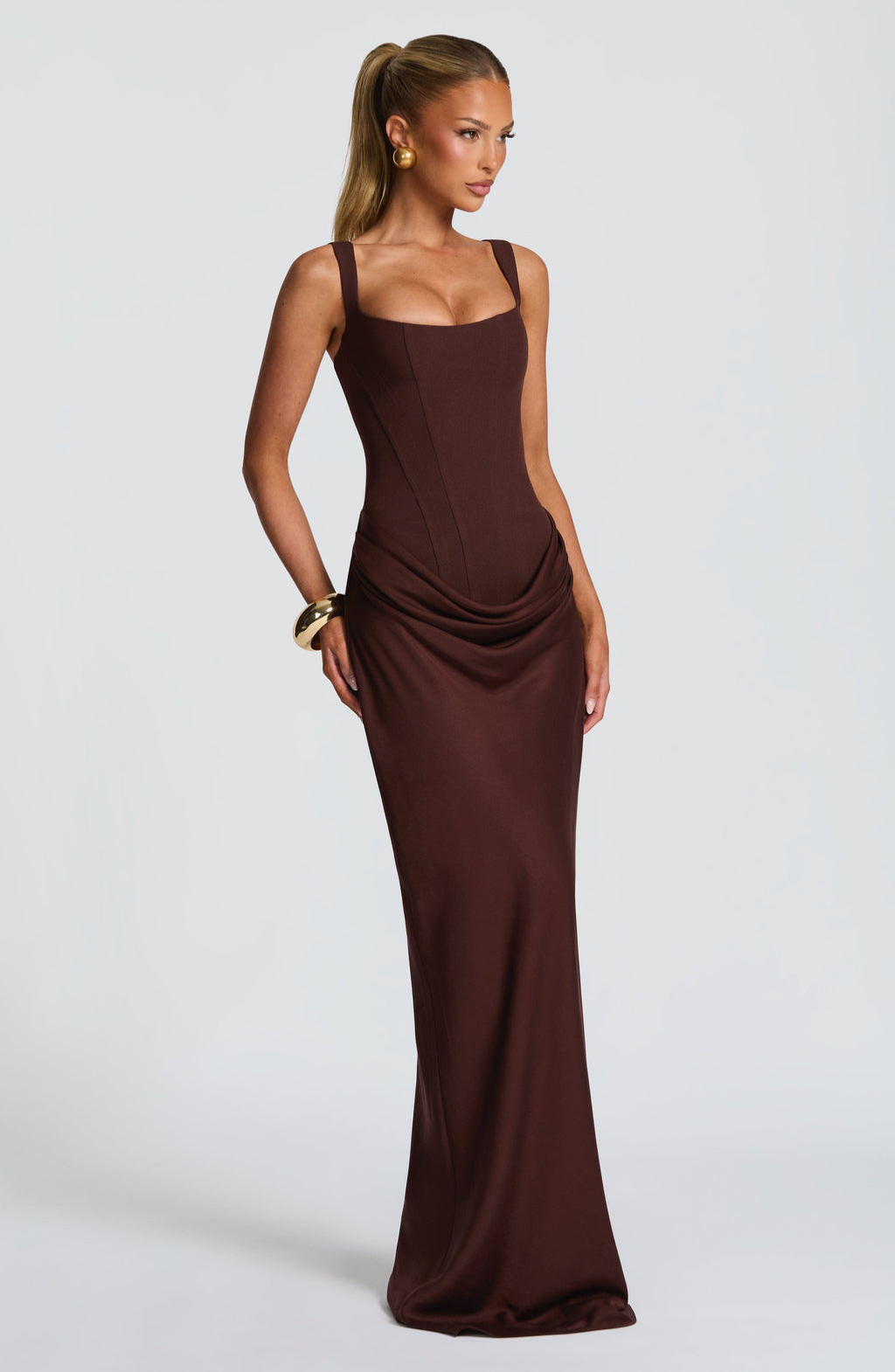 ELENA™ | ROBE MAXI EN FORME DE SABLE