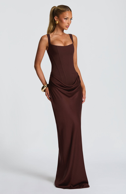 ELENA™ | ROBE MAXI EN FORME DE SABLE