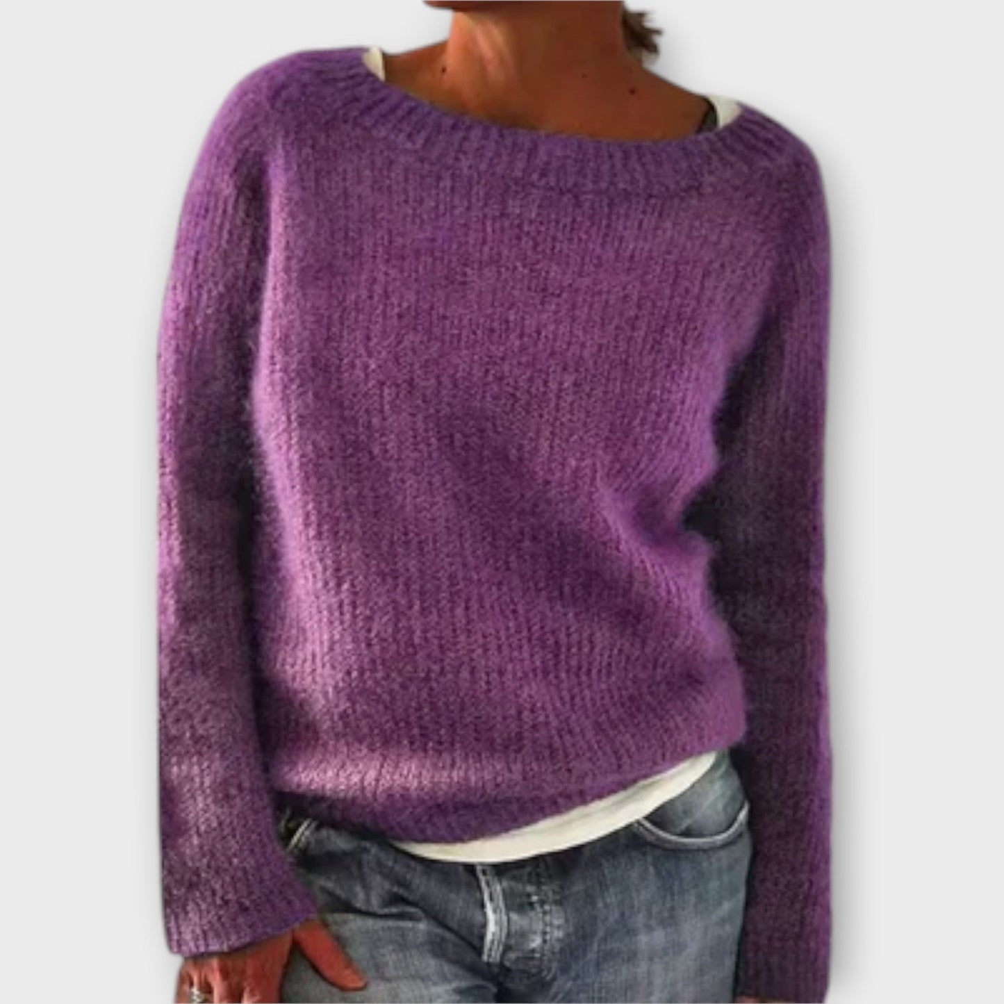 Regine – pull en maille unie