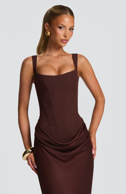 ELENA™ | ROBE MAXI EN FORME DE SABLE