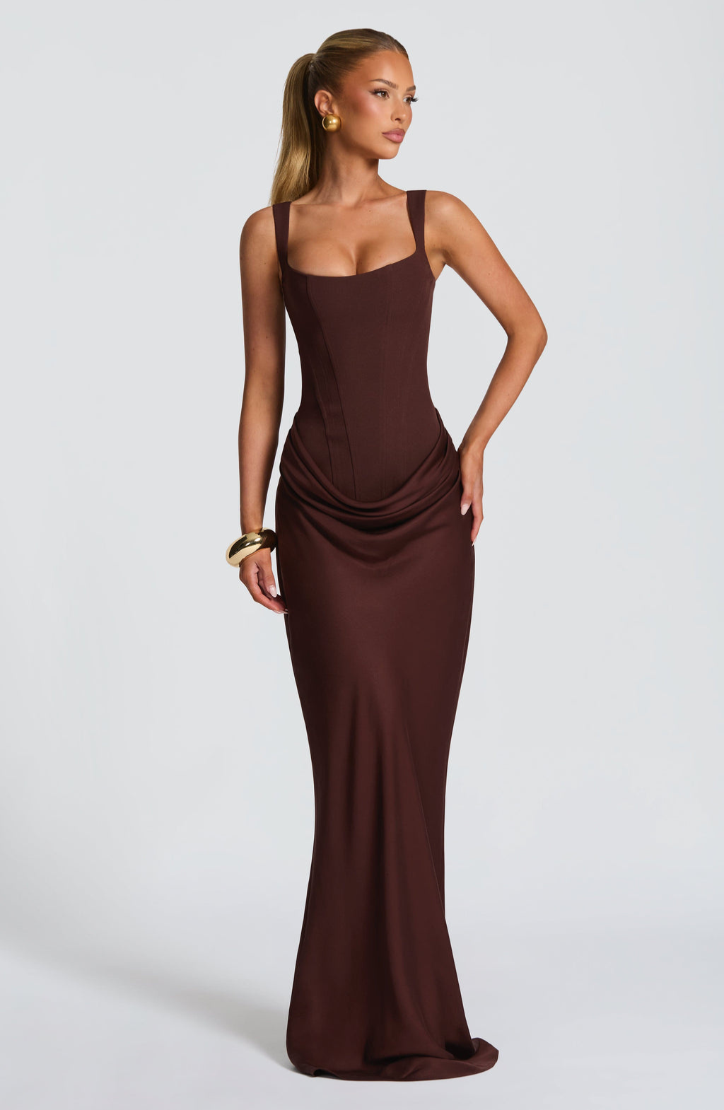 ELENA™ | ROBE MAXI EN FORME DE SABLE