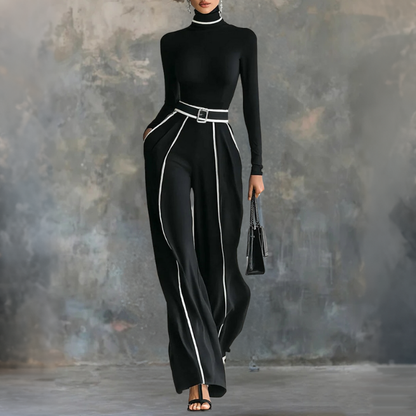 Emma | Ensemble élégant deux pièces avec pantalon large et pantalon large