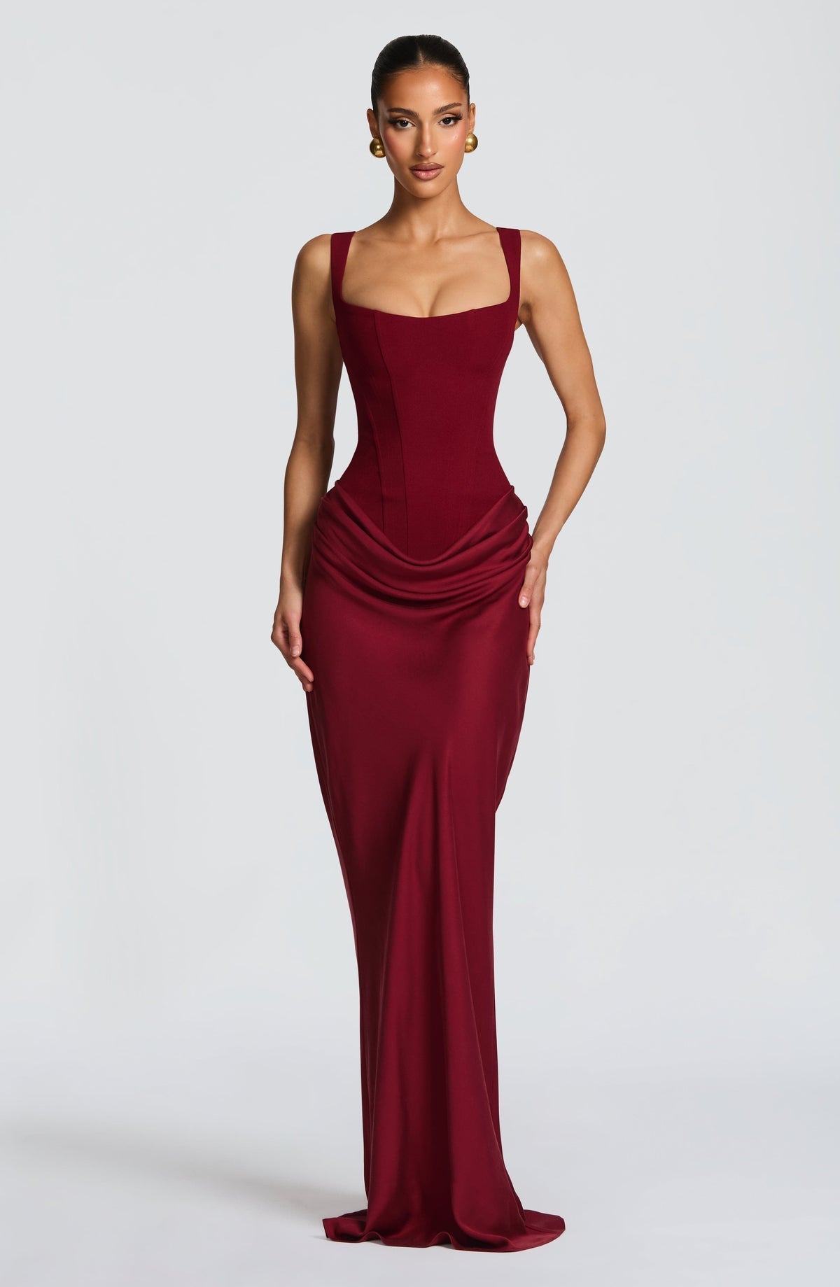 ELENA™ | VESTIDO MAXI CON FORMA DE RELOJ DE ARENA