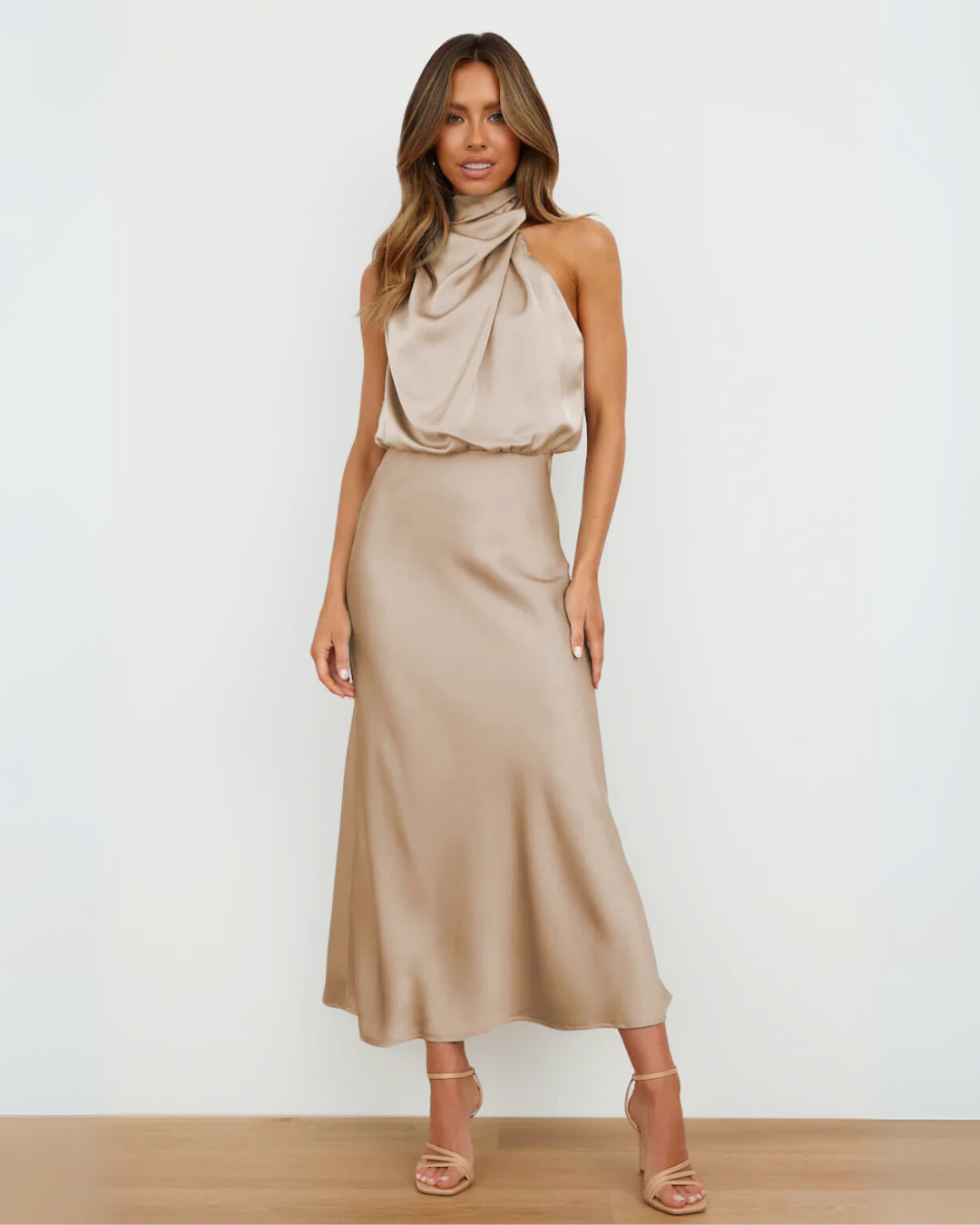 Robe Quentin Sahara Drapée