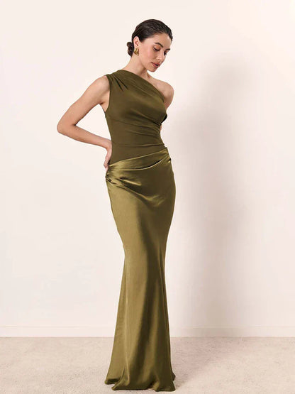Robe Maxi avec Culpabilité en Satin