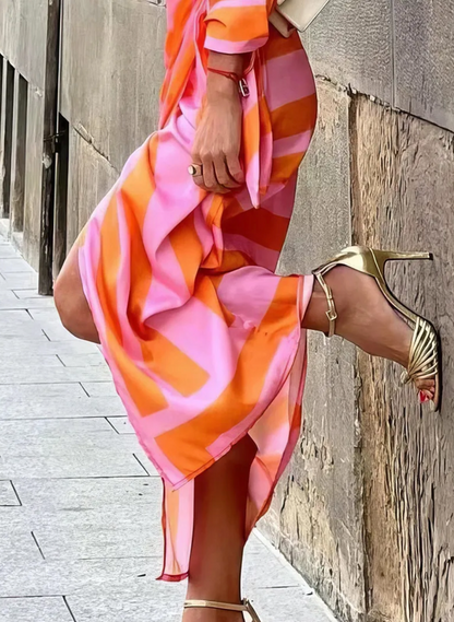Elvina - Robe Enveloppante Imprimée
