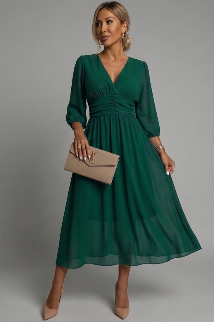 Camila | Robe enveloppante élégante