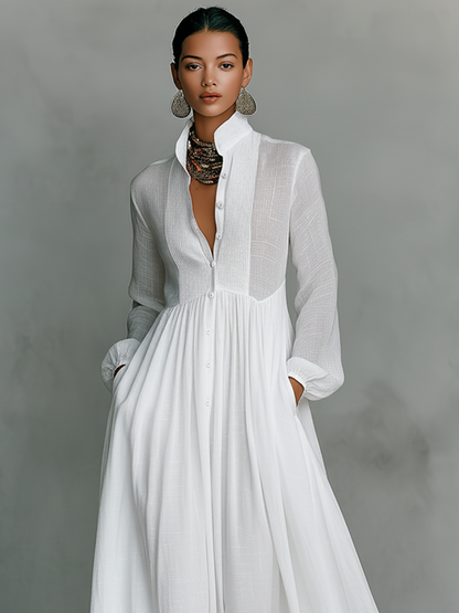 FONTANA | Maxi Minimaliste en Coton et Lin