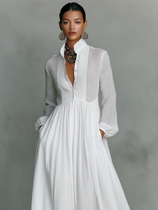 FONTANA | Maxi Minimaliste en Coton et Lin