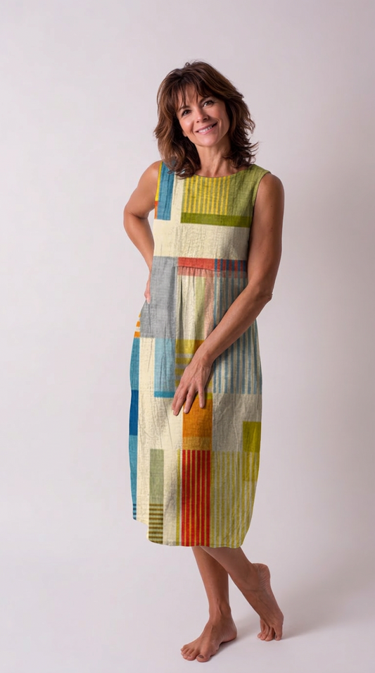 Elara - Robe Midi Quotidienne