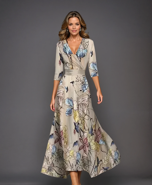 Robe Chic avec Imprimé Floral